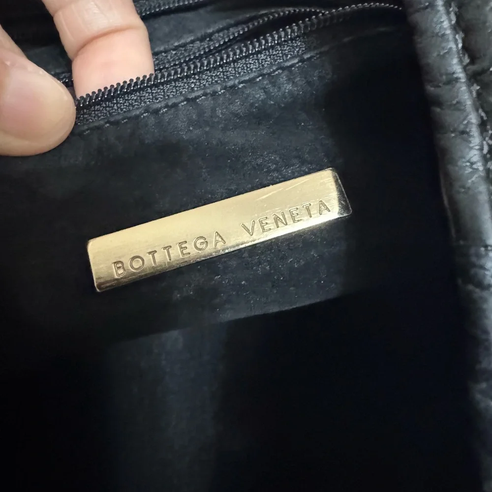 authentic vintage Bottega Venetta Intrecciato black hobo bag - Picture 2 of 14
